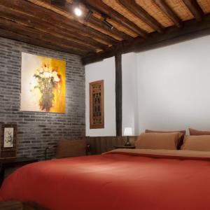 Postel nebo postele na pokoji v ubytování Full Moon Inn