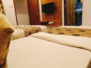 TV a/nebo společenská místnost v ubytování Hotel Maan Palace