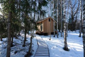 Paunküla Nature Resort (forest villa) v zimě