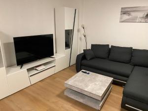 TV a/nebo společenská místnost v ubytování Appartement am Kaibach - Küche - Balkon - Bad