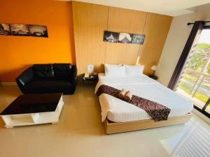Postel nebo postele na pokoji v ubytování I Hotel Khonkaen