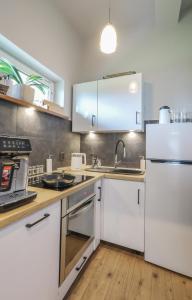 A kitchen or kitchenette at Apartamenty Ty i Ja