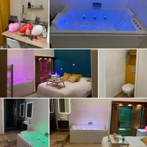 Ένα ή περισσότερα κρεβάτια σε δωμάτιο στο Appartement Spa - NAHLEO Scandinave