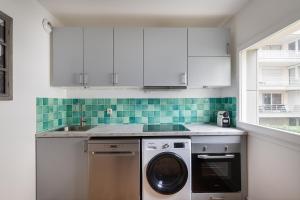 Køkken eller tekøkken på Duplex Cosy 6 personnes - Parking Gratuit - 15 min Centre de Paris Metro 13