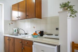 Η κουζίνα ή μικρή κουζίνα στο Searocco Studios & Apartments - Close to Alykes Center, by ZanteWize