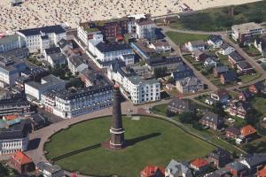 Nespecifikovaný výhled na destinaci Borkum nebo výhled na město při pohledu z hotelu
