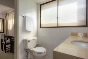 Koupelna v ubytování Teclados Hotel