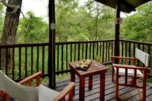 Balkón nebo terasa v ubytování Kruger Safari Lodge