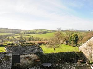 a view from the roof of a stone house at Manor Cottage Barn in Callington
