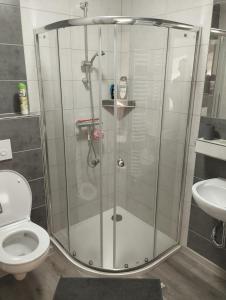 Koupelna v ubytování Apartmán na Vyhlídce