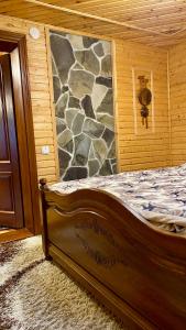Postel nebo postele na pokoji v ubytování Goryanka family home