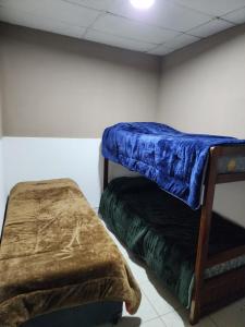 Zimmer mit 2 Etagenbetten in einem Zimmer in der Unterkunft Salta eco alojamiento in Salta