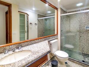 Koupelna v ubytování More num Lindo Apart Hotel Frontal Mar no Rio =D