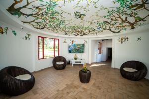 Χώρος καθιστικού στο Hotel Barranqueros Soledén