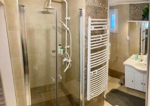 Koupelna v ubytování Spengler Apartman