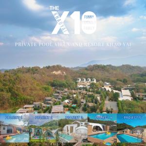 Pogled na bazen u objektu The X10 Nordic Tent and Glamping Pool Villa Khaoyai เขาใหญ่ - SHA Certified ili u blizini