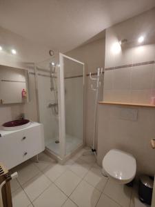 Ένα μπάνιο στο Apartement vue montage magnifique 2ch 5mn piste 3