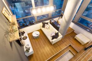 Χώρος καθιστικού στο View Skyscraper Bata - loft XL