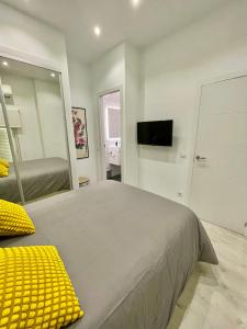 Кровать или кровати в номере Adorable apartamento en Chamberi