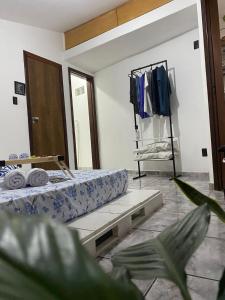 Cama o camas de una habitación en Apartamento Sol Nascente no centro da cidade