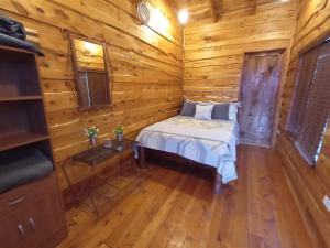 Cama o camas de una habitación en Finca La Gozadera