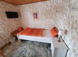 TV a/nebo společenská místnost v ubytování B & B Gästehaus Schmidt