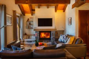 Posezení v ubytování Chalet Alexandre