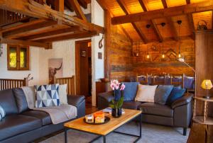 Posezení v ubytování Chalet Alexandre + 23 fotografií