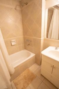 a bathroom with a bath tub and a sink at Apartment in Recoleta in Buenos Aires