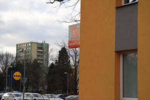 a group of cars parked in a parking lot at Kolík Apartmány in Bohumín