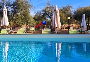 Agriturismo Villa Guarnaschelli内部或周边的泳池