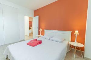 Postel nebo postele na pokoji v ubytování Starfish, splendide appartement proche de la plage