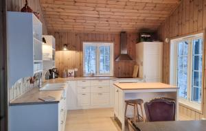 Kuchyň nebo kuchyňský kout v ubytování Flott Feriehus - Tjørhom