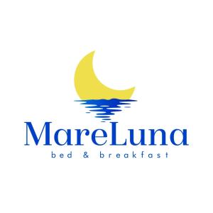ein Logo für ein Bed & Breakfast in einer Meerjungfrau in der Unterkunft Mareluna Bed and Breakfast in Marina di Camerota