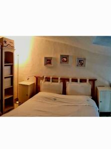 a bedroom with a bed with two pillows at Casa Poseidon San Teodoro in San Teodoro +11 photos