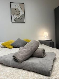 Ліжко або ліжка в номері Cosy Studio near Emirates Stadium