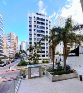 a view of a city with tall buildings at Apto 2 Quartos, pertíssimo da Beira-Mar e Ponte HL in Florianópolis