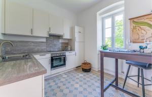Kuchyň nebo kuchyňský kout v ubytování Ferienwohnung In Persenbeug