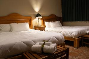 Postel nebo postele na pokoji v ubytování Hotel Casa del Fraile