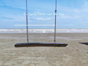 a swing on the beach with the words if song could get me me you at Desaru Black Beach Sky Mirror Resort in Desaru