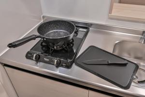 Dapur atau dapur kecil di MP Hotel Hakata +23 gambar