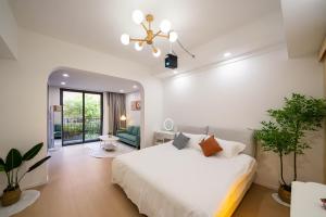 Posteľ alebo postele v izbe v ubytovaní Cloud Expo Apartment