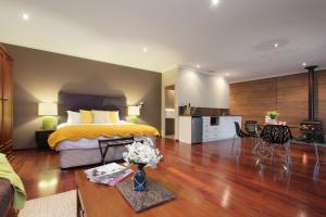 Χώρος καθιστικού στο Hidden Valley Eco Spa Lodges & Day Spa