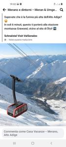 a post with a picture of a ski lift at Portico 32 - Merano centro in Merano