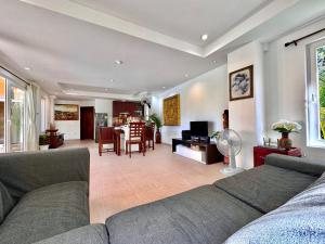Posezení v ubytování Pool Villa Mali