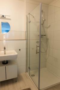 Koupelna v ubytování HUGOS Studio Apartment