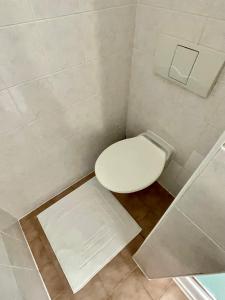 Koupelna v ubytování Hotel Oáza Praha