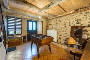 Posezení v ubytování Gîte du Roc