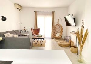 Posezení v ubytování Elegante apartamento 6-8pax AV Palmera 3D 2B