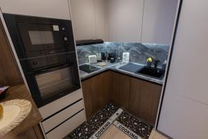Dapur atau dapur kecil di Vividlux Apartments